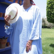 Gandoura Médina <Br/> "Lin Azur" – Image 7